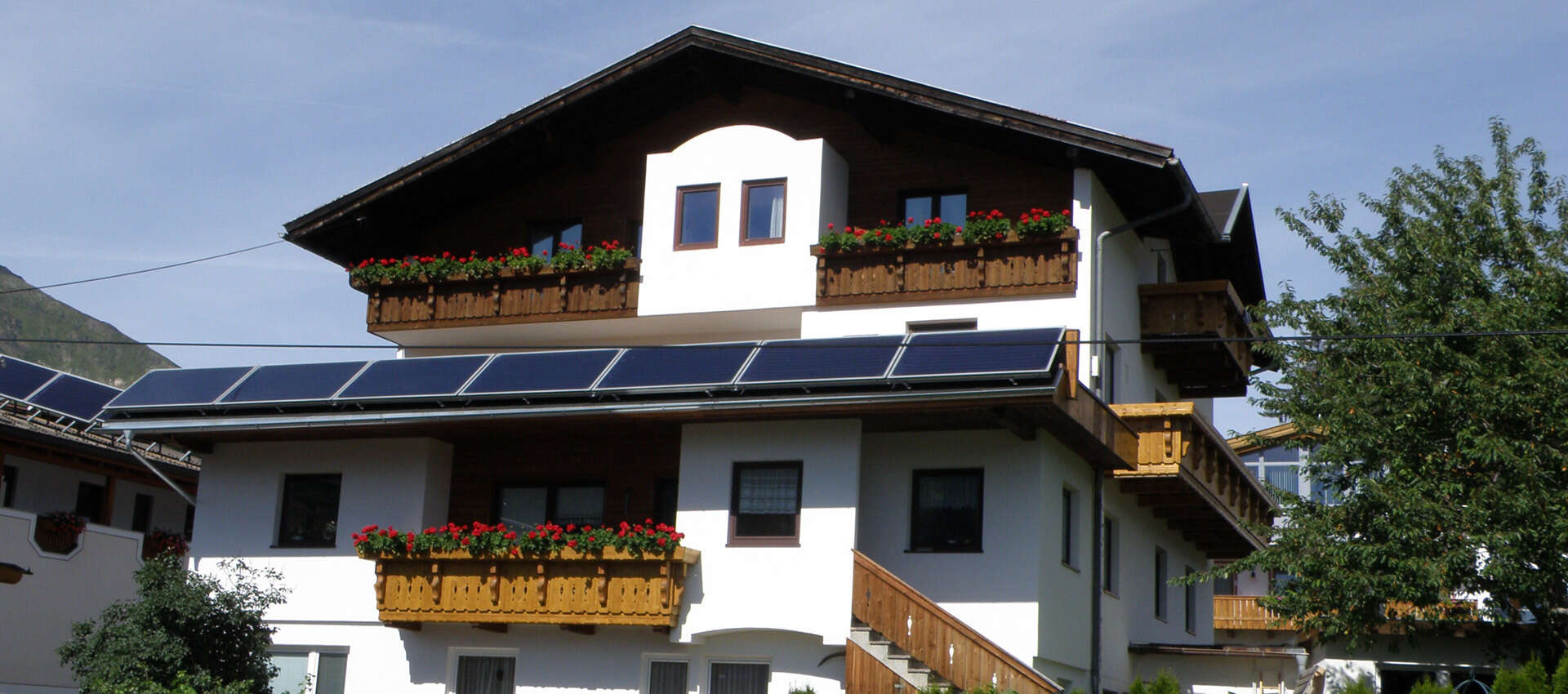 Haus Sonneck in Serfaus in Tirol im Sommer